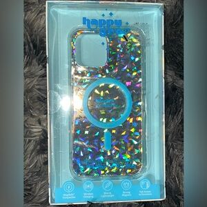 Happy Gear iPhone 12 / 13 Pro Silver Glitter Case NIB NWT